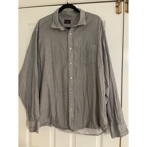 Untuckit gray long sleeve button down shirt XXL